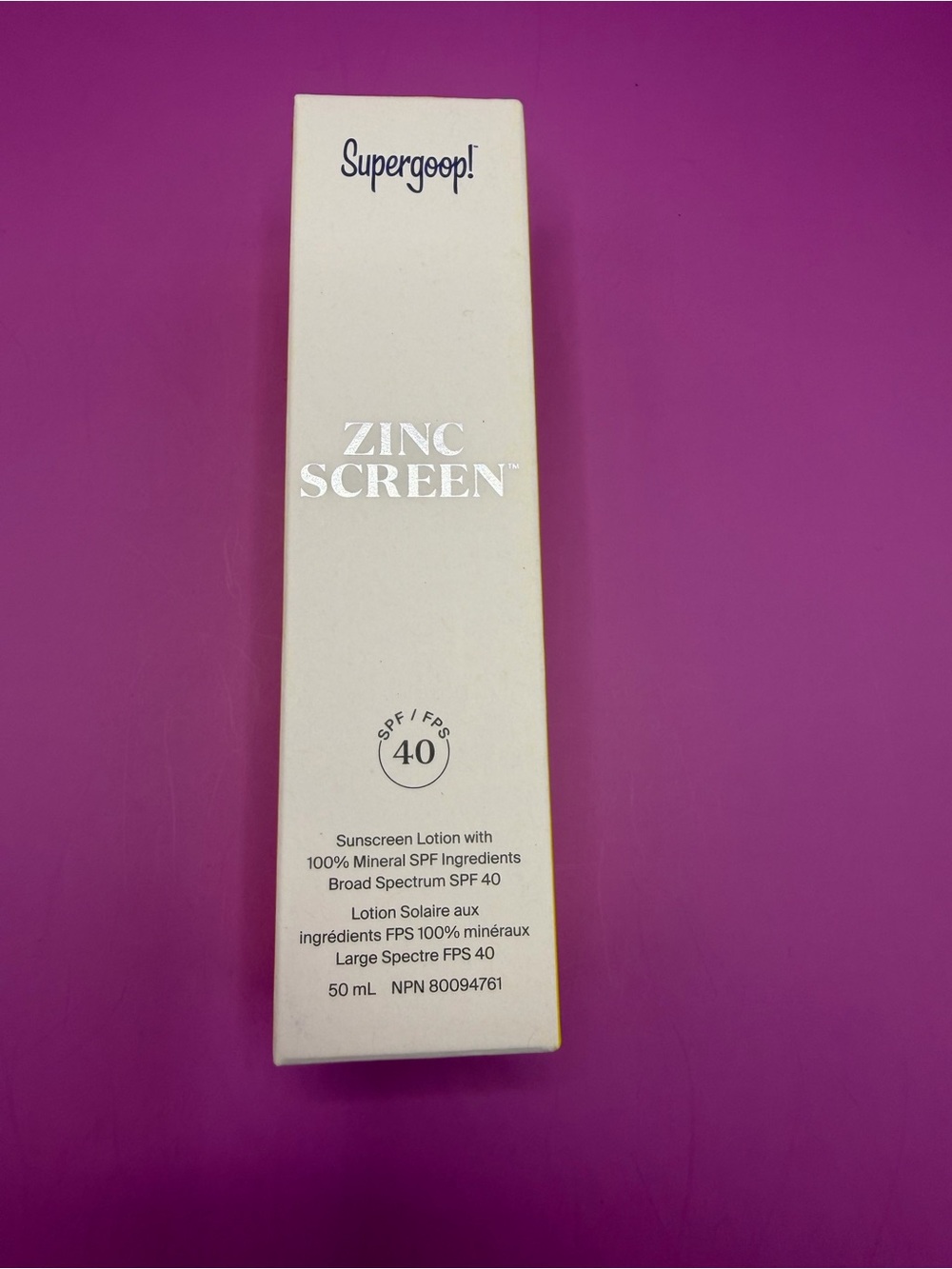 Supergoop! Zincscreen Mineral Sunscreen Lotion – White
